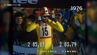 Alpine ski 1976 WC Kitzbuhel Franz Klammer Downhill [upl. by Asserac]