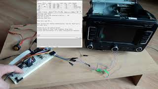 VW RNS315 Technisat Brute Force code finder based on Arduino decoding tool [upl. by Rehttam]