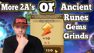 Should you STOP Farming 2As and get Ancient RunesGemsGrinds  Summoners War [upl. by Derk203]