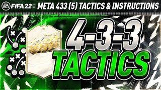 BEST 433 CUSTOM TACTICS FIFA 22 4335 META TACTICS amp INSTRUCTIONS  FIFA 22 ULTIMATE TEAM [upl. by Hadeis495]