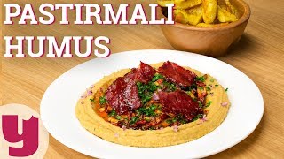 Pastırmalı Humus Tarifi  Meze Tarifleri  Yemekcom [upl. by Keele]