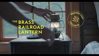 Exclusive Introducing the Barebones Brass Railroad Lantern  Bespoke Post [upl. by O'Brien]