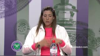 Garbine Muguruza SemiFinal Press Conference [upl. by Monetta]