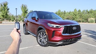 2024 Infiniti QX60 Autograph AWD Start Up Walkaround Test Drive and Review [upl. by Oznola220]