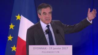 quotJe veux développer massivement lalternancequot  François Fillon à Oyonnax [upl. by Chace]