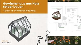 Gewächshaus aus Holz selber bauen [upl. by Dlanar316]