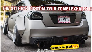 THE STi GETS A DUAL TOMEI SOUNDS SO GOOD🔥🔥 [upl. by Naitsirk959]