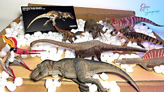 HUGE Unboxing NEW Dinosaur Figurines TRex Spinosaurus Diplodocus Edmontosaurus Velociraptor [upl. by Nerland421]