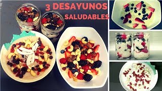 DESAYUNOS SALUDABLE VEGANOS FÁCILES Y RÁPIDOS [upl. by Calandra]