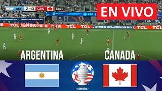 🔴 EN VIVO Argentina vs Canadá  Copa América 2024  SEMIFINAL  Partido en vivo hoy [upl. by Solotsopa]