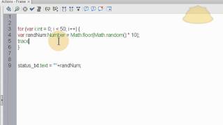 AS3 Random Number Generator Code  ActionScript 30 Tutorial [upl. by Amoihc]