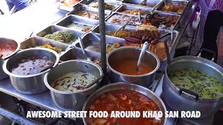 Awesome Street Food around Khao San Road Bangkok [upl. by Selij821]