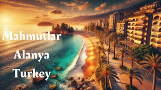 Mahmutlar Beach amp Coastline Alanya Turkey Road Panorama Public Transport amp Tourism Insights [upl. by Adav]