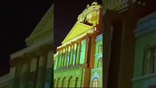 College square Durga Puja lighting show Kolkata 2024 [upl. by Buchbinder]