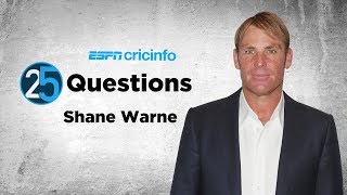 25 Questions with Shane Warne Dinner with Waugh or Buchanan [upl. by Meggs]