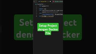 Setup Flask Project dengan Docker File docker python technology [upl. by Sapphire]