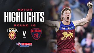 Brisbane v Melbourne Highlights  Round 16 2024  AFL [upl. by Bjorn985]