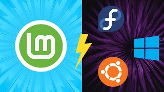 Linux Mint vs Ubuntu vs Fedora vs Windows [upl. by Nanor]