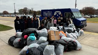 Blaine HS students collect record amount of coats for kids [upl. by Janith400]