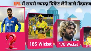 Chahal to Jasprit Bumrah Top 10 highest wickettakers in IPL history [upl. by Latrena]