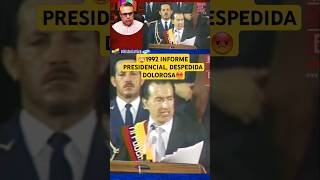 🤯1992 INFORME PRESIDENCIAL DESPEDIDA DOLOROSA😡 rodrigoborja [upl. by Winifred]