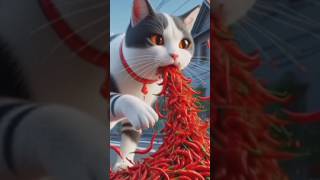 Cat vs Spicy Food The Ultimate Showdown [upl. by Ayikal]