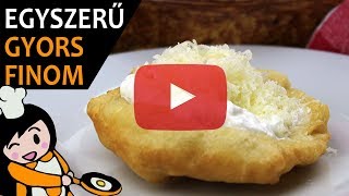 Lángos  Recept Videók [upl. by Nanreh]