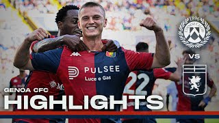 UDINESE 2  2 GENOA  HIGHLIGHTS  Serie A 202324 [upl. by Bruning186]