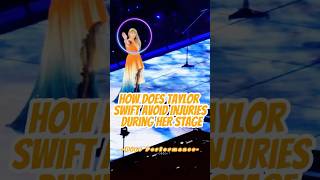 How Does Taylor Swift Avoid Injuries During Her Stage Dive Performancetaylorswift celebrity [upl. by Dunc]