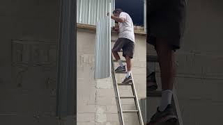 Removing Tin Panels removing tin panels air ventilization attic roofs [upl. by Adnawed]