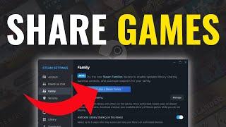 How To Share Games On Steam With Friends amp Family  2024 [upl. by Cherrita]