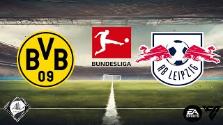 Borussia Dortmund x RB Leipzig  9 rodada Bundesliga 2425  EA FC [upl. by Nawtna]