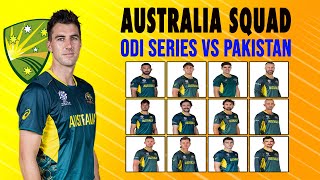 Australia Squad for Pakistan  Pakistan vs Australia Series 2024 [upl. by Lebyram]