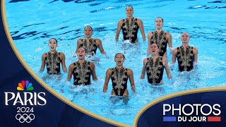 Artistic swimming splash longawaited medals and a hug from Snoop Paris Olympics Photos du Jour [upl. by Howey112]