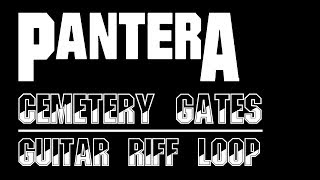 Pantera  Cemetery Gates  Guitar Riff Loop [upl. by Harsho]