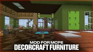 Furniture Mod for Minecraft will add unique furniture in MCPE Bedrock world [upl. by Ofloda]