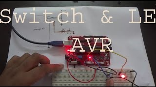 Switch and LED with ATmega32 [upl. by Ytsirk117]