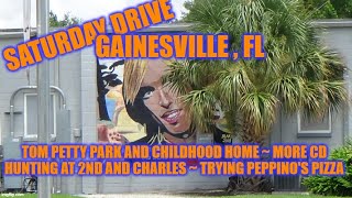 Saturday Drive  Gainesville Fl  Tom Petty tour  CDs at 2nd amp Charles  Trying Peppinos Pizza [upl. by Ardeha437]