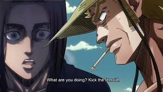 Eren manipulates Hol Horse [upl. by Aerbas]