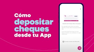 Cómo depositar cheques desde tu App [upl. by Dee Dee]