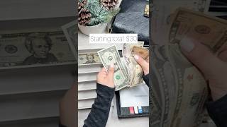 Counting the leftover money in my wallet cashenvelopesystem cashstuffing budgeting [upl. by Lagasse]