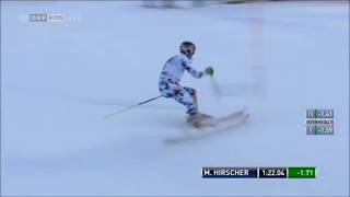 Marcel Hirscher slalom in slow motion alpine skiing [upl. by Karame]