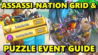 NEW ASSASSINATION Grid amp PUZZLE Island EVENT GUIDES x320 HEROIC JOKER ORBS COLLECTION  DC 32 [upl. by Noletta]