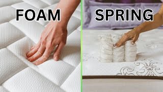 Foam Mattress vs Spring Mattress Which is Right for You [upl. by Acinok]