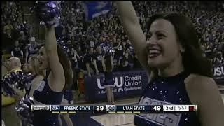 NCAA Basketball Fresno State at Utah State 2015 2nd Half [upl. by Yadnil]