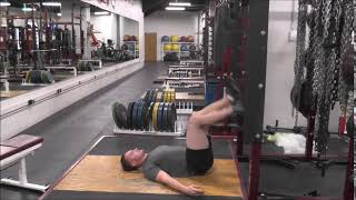 Bent Knee Banded Hamstring Kicks  Triphasic Training Speed Phase [upl. by Meris]