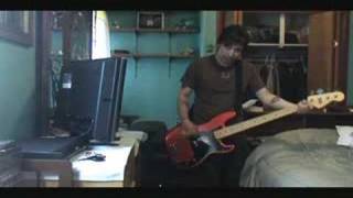 The AllAmerican Rejects  Dirty Little Secret bass cover [upl. by Garrik]