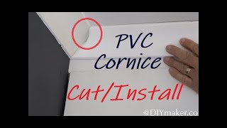 Polystyrene Cornice InstallationCutting  Easy Practical Guide [upl. by Cristiona66]