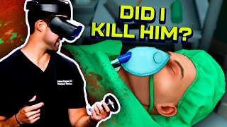 ER Doctor PLAYS Surgeon Simulator in VR  Experts Play [upl. by Rockel]