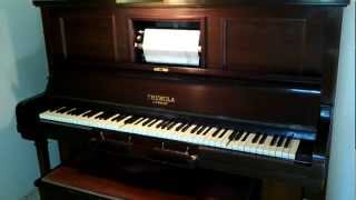 1928 Themola London Pianola  Cowboy Saloon Roll [upl. by Aliuqet]